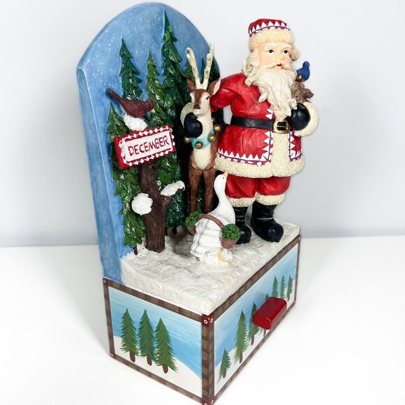 San Francisco Music Box Advent Calendar "Santa Claus is Coming To Town" Rudolph - Picture 4 of 11